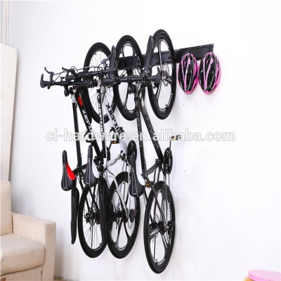 Bike Rack Garage Storage 5 Bicycles Hooks Wall Mount Bike Hanger Indoor Space Saving 8 Hooks and 3 Rails